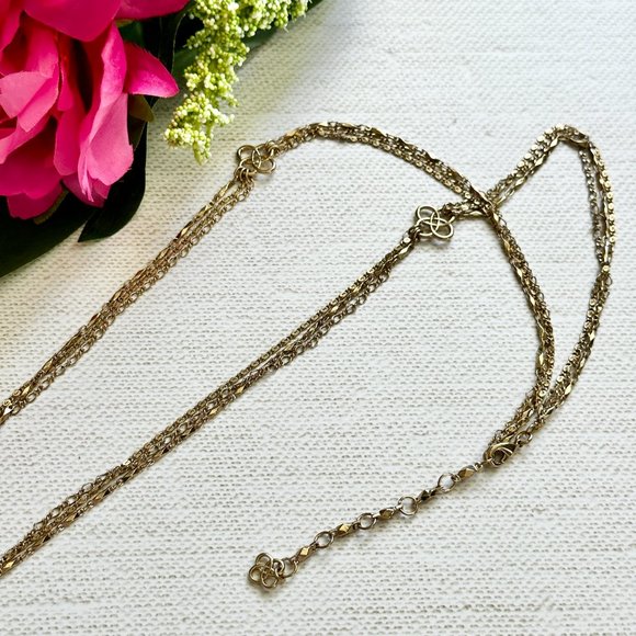 Stella & Dot Long Gold Essential Layering Necklace - Picture 4 of 5